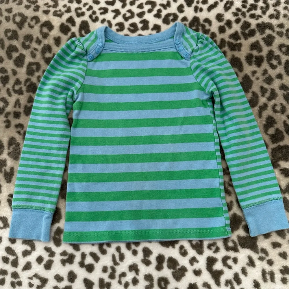 Old Navy Striped T-shirt in Blue Green Size 2T Girls